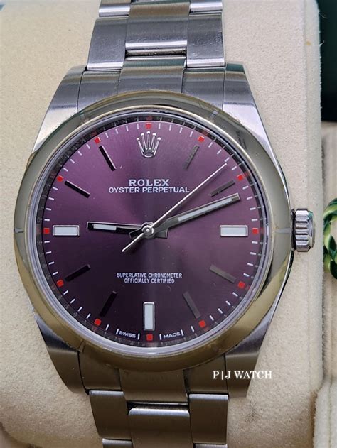 rolex oyster perpetual 114300|rolex oyster perpetual red grape.